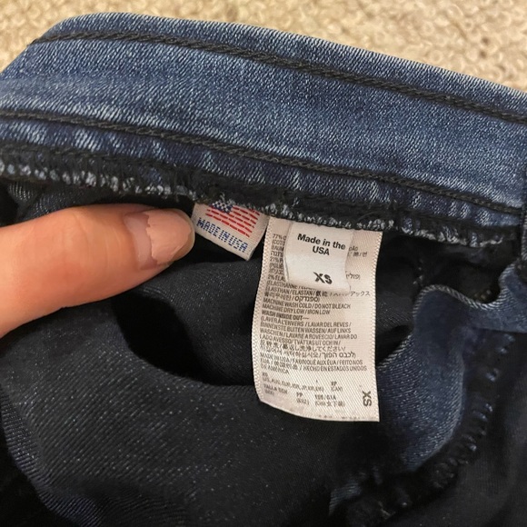 American apparel NAVY high waisted easy jeans XS - Picture 3 of 4